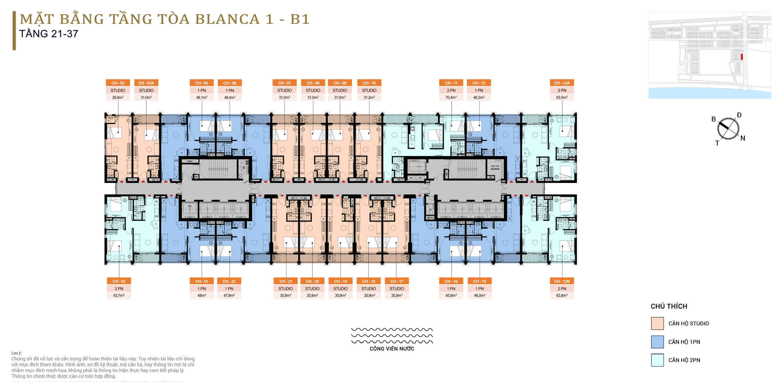 Layout TầngTổng Quan Dự án Blanca City