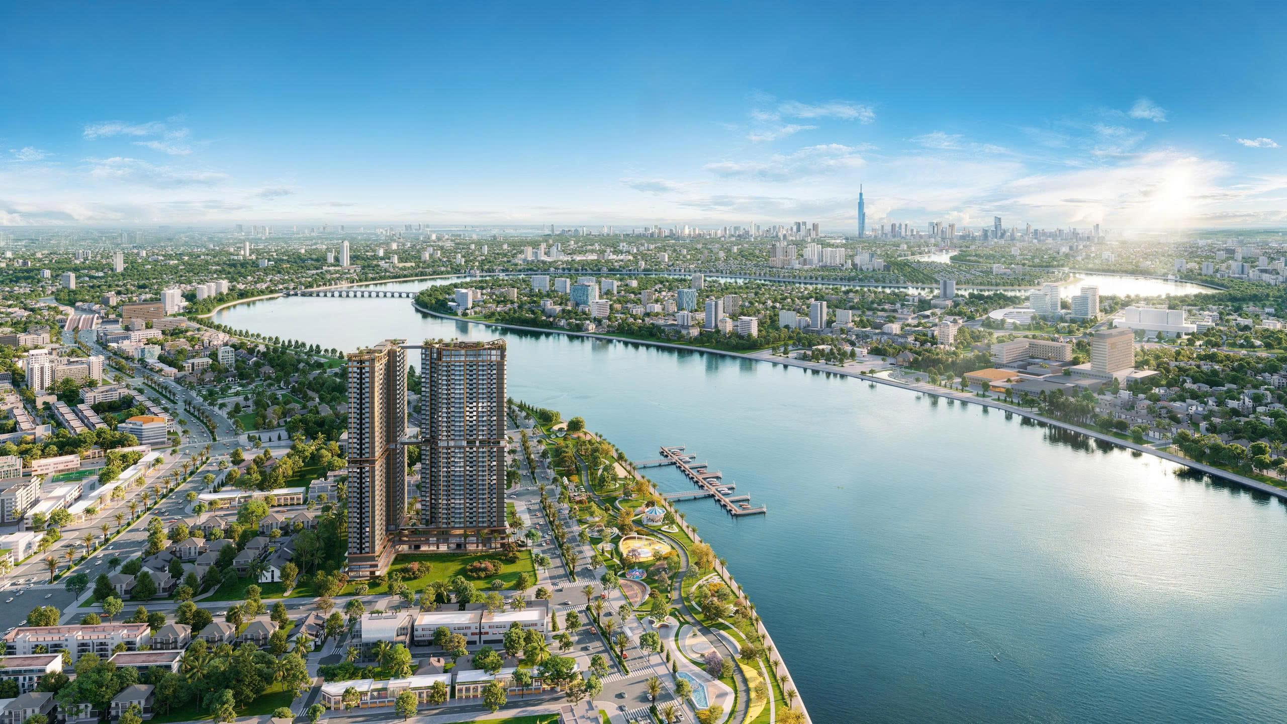 Phối cảnh tổng quan dự án A&T Saigon Riverside